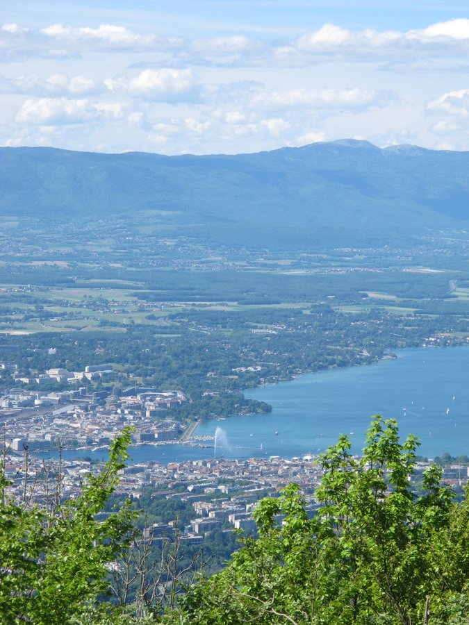 Genève vu du sommet du Salève