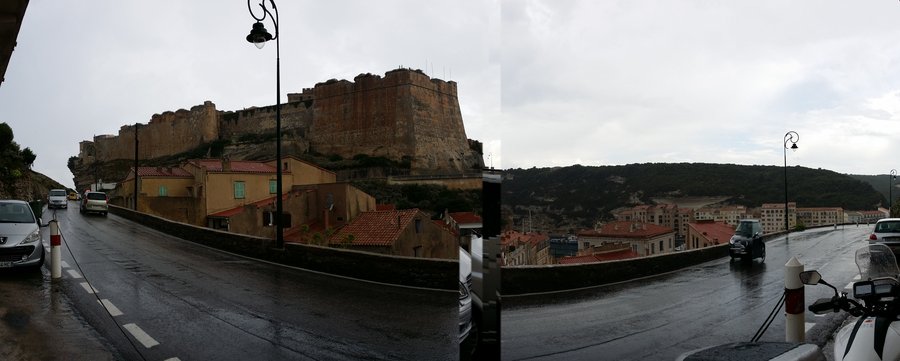 bonifacio sous la pluie