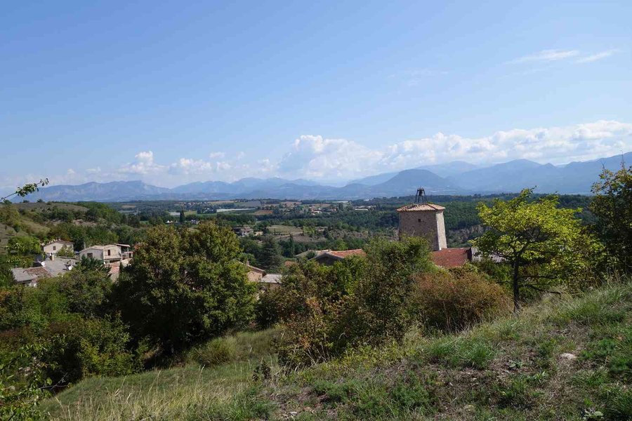 Mison, vue depuis la forteresse
