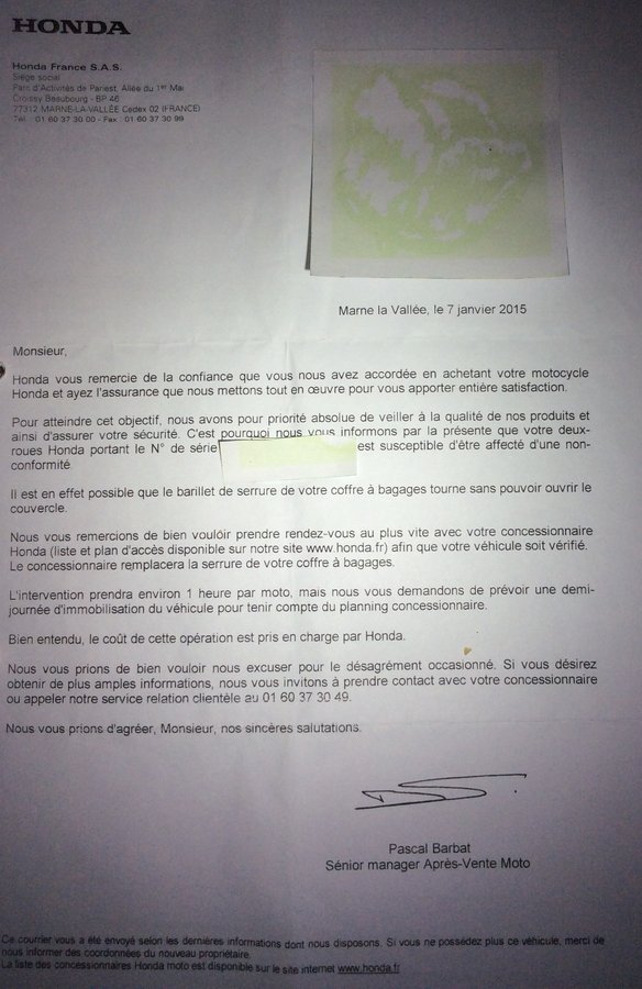 Salut salahF. Voici le courrier